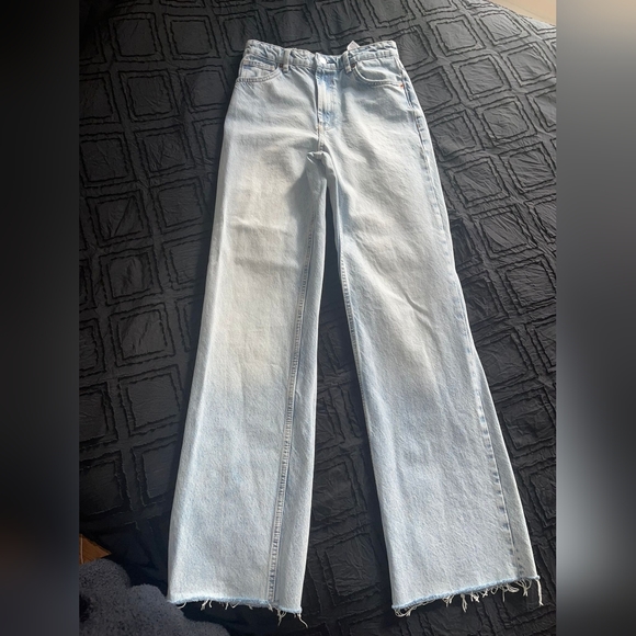 Zara wide leg jean pants - Picture 11 of 12